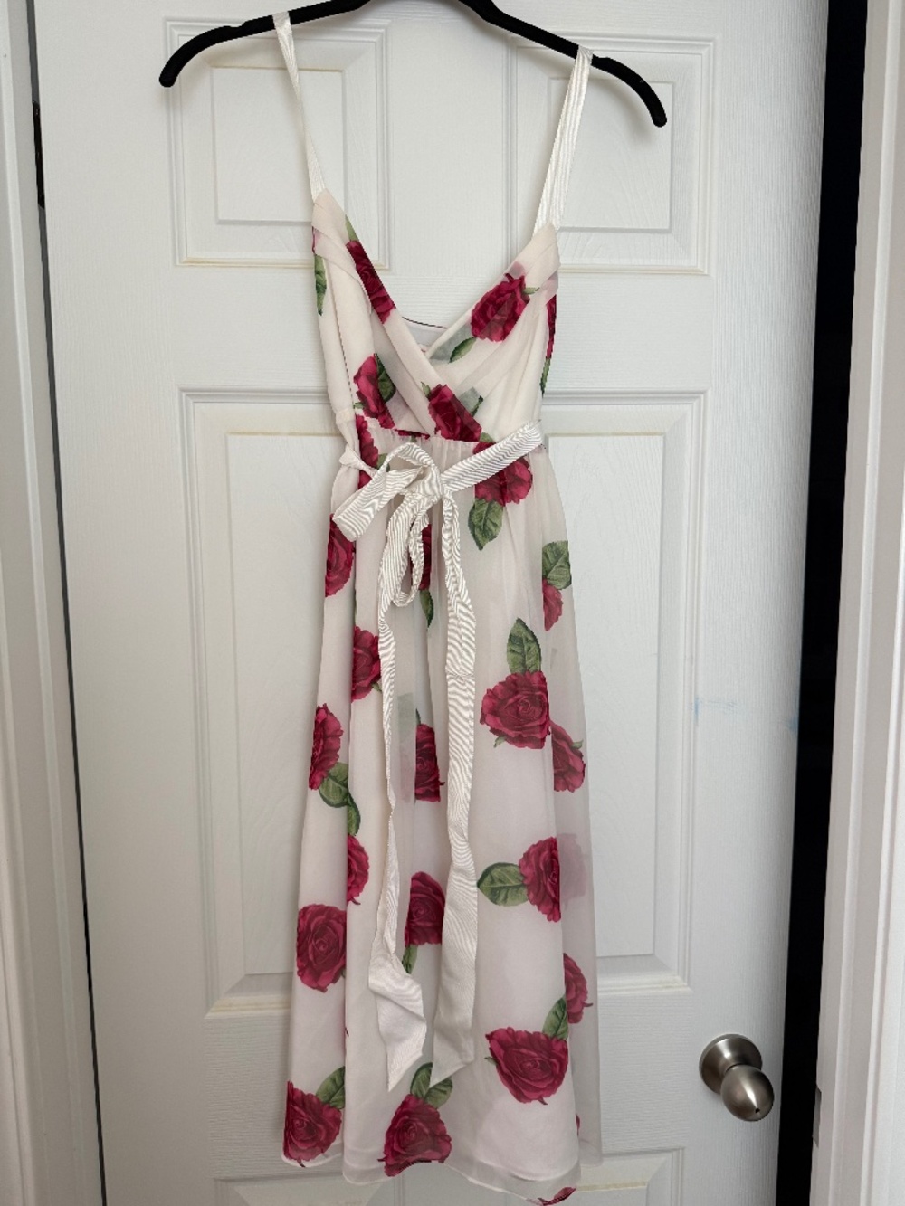 Rare Sheer Silk Rose Betsey Johnson Dress Size 8 Fabulous Vintage